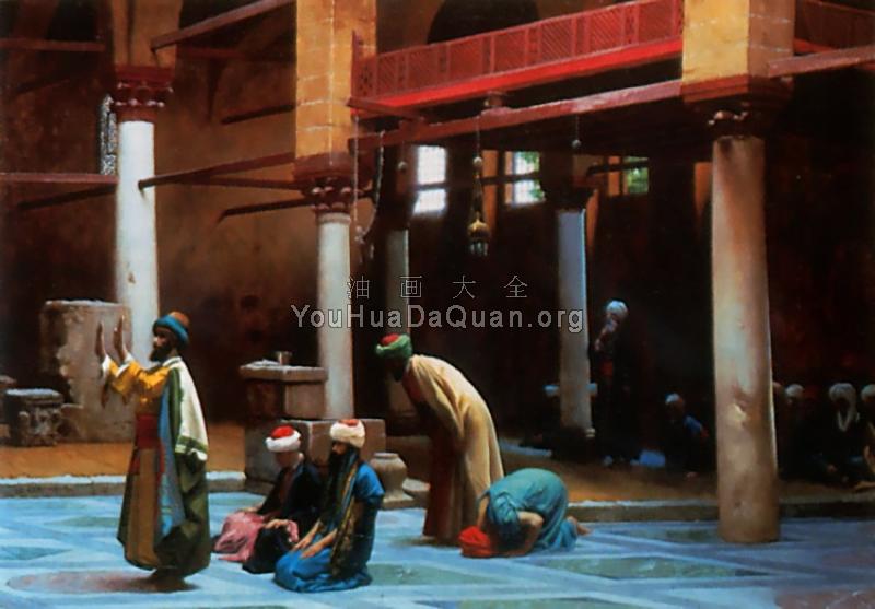 Prayer in the Mosque - 让·莱昂·杰罗姆